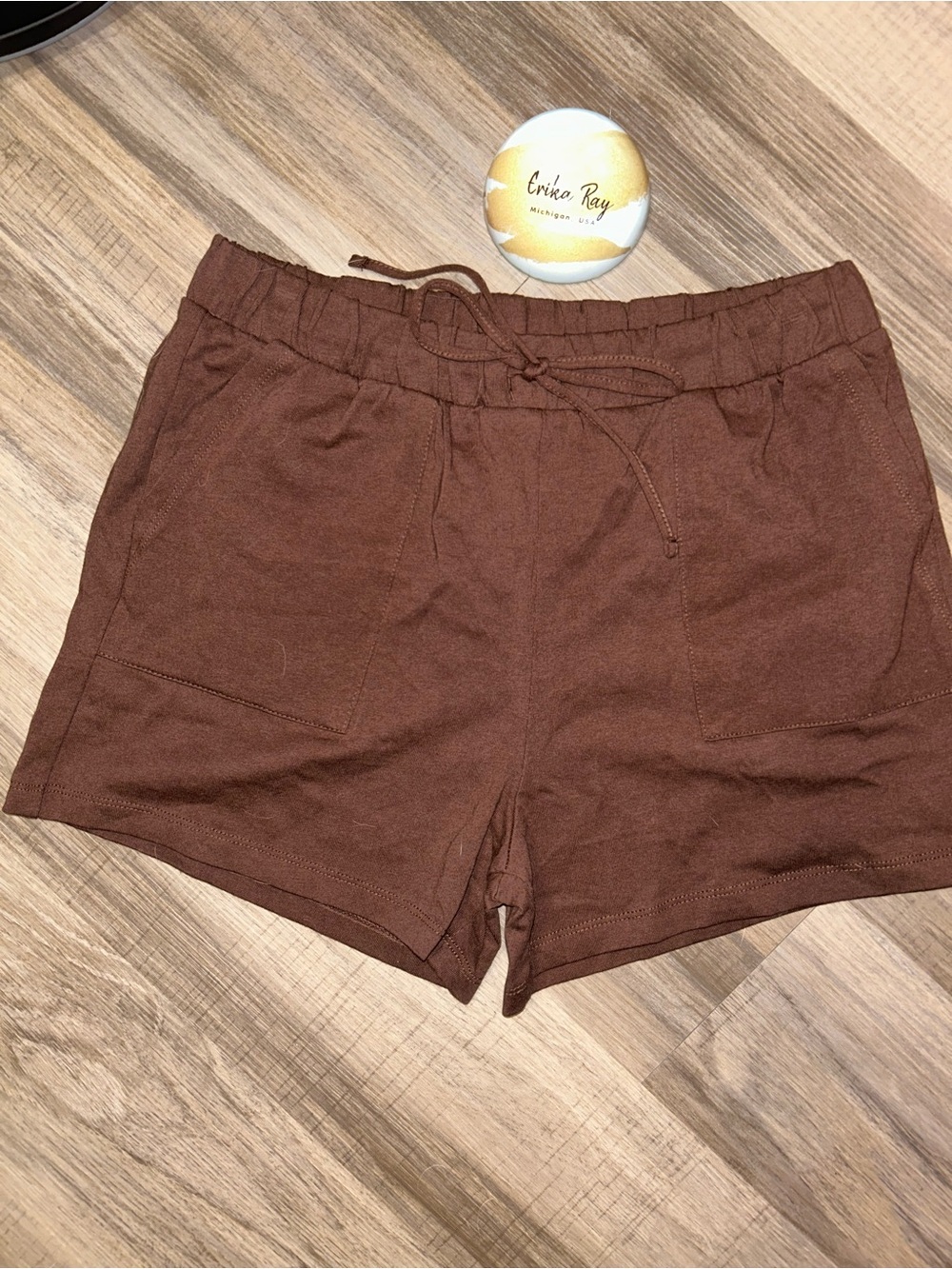 Zenana Outfitters Brown Shorts **SHORTS ONLY** - Picture 3 of 6